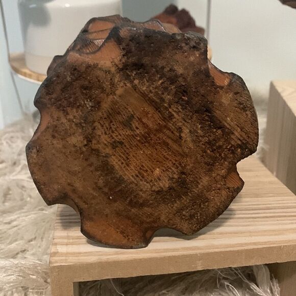 Vintage Wooden Brutalist Style Candle Holders Set Of Three Retro - Picture 4 of 16